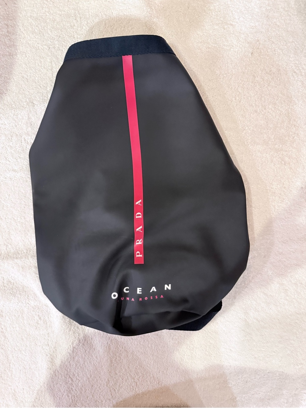 Prada Luna Rossa Ocean waterproof sailing pouch or gym bag. 